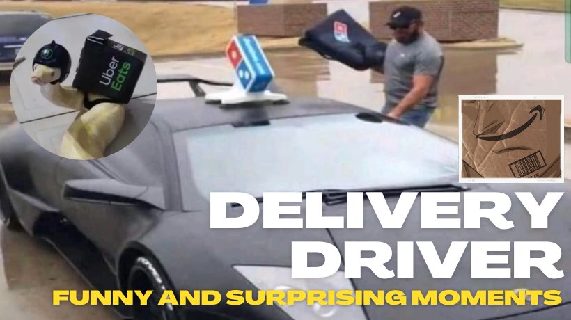 12 Funny Delivery Driver Moments caught on camera